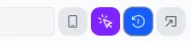 The annotation controls in the toolbar showing the cursor icon (purple/active) and the freeze timer icon side by side